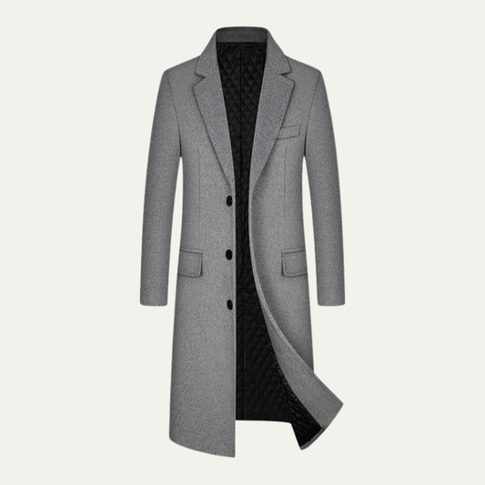 Men's Wool Trench Coat - Vonnera