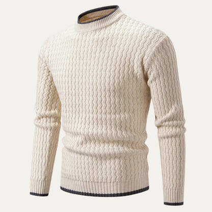 Men's Slim Fit Knit Sweater O Neck Casual Pullover