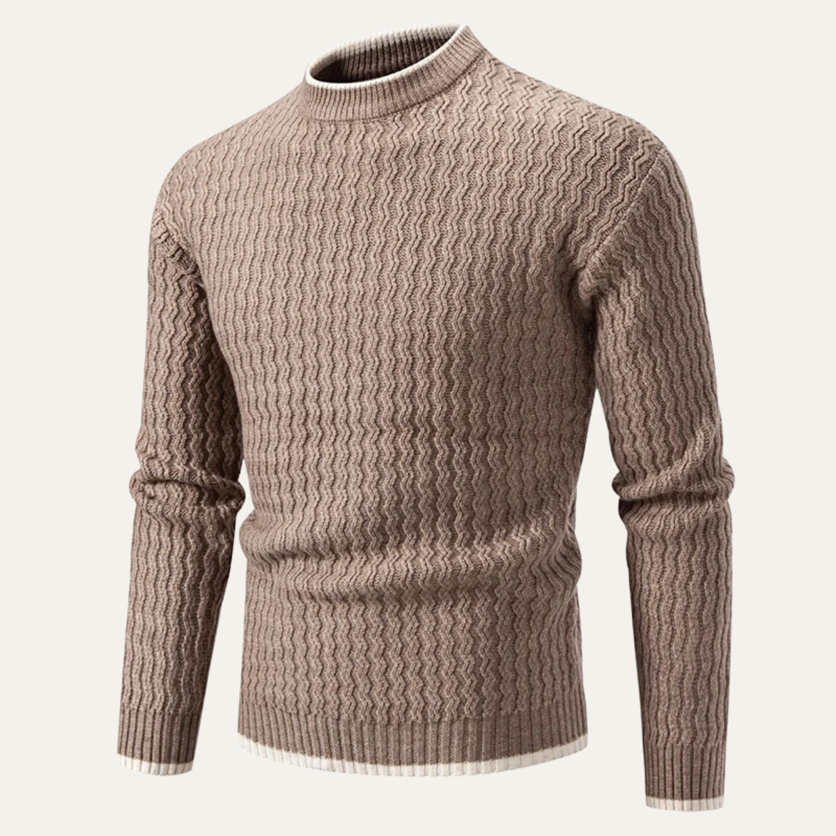Men's Slim Fit Knit Sweater O Neck Casual Pullover