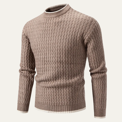 Men's Slim Fit Knit Sweater O Neck Casual Pullover