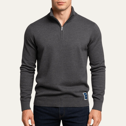 Men's Half Zip Sweater Merino Knit Smart Casual