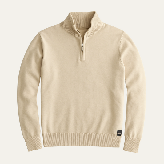 Men's Half Zip Sweater Merino Knit Smart Casual - Vonnera