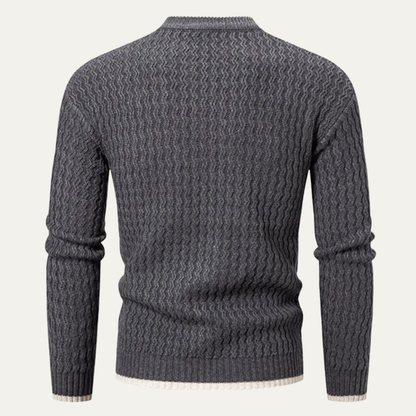 Men's Slim Fit Knit Sweater O Neck Casual Pullover