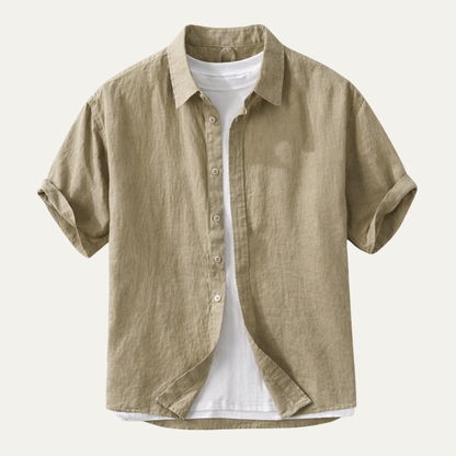 Men's Linen Slim Fit Shirt Lightweight - Vonnera
