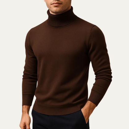 Men's Classic Turtleneck Knit Sweater