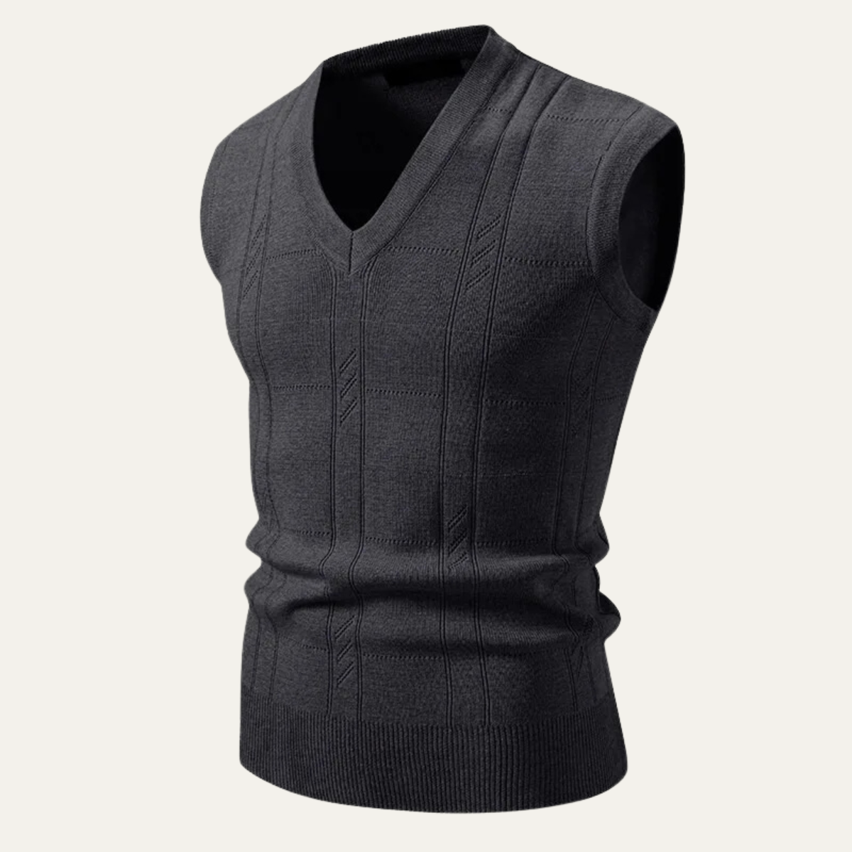 Men's Classic V Neck Knitted Tank