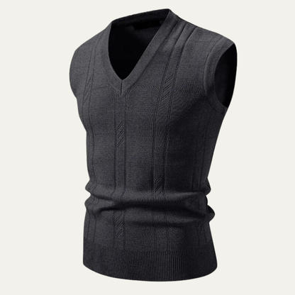 Men's Classic V Neck Knitted Tank