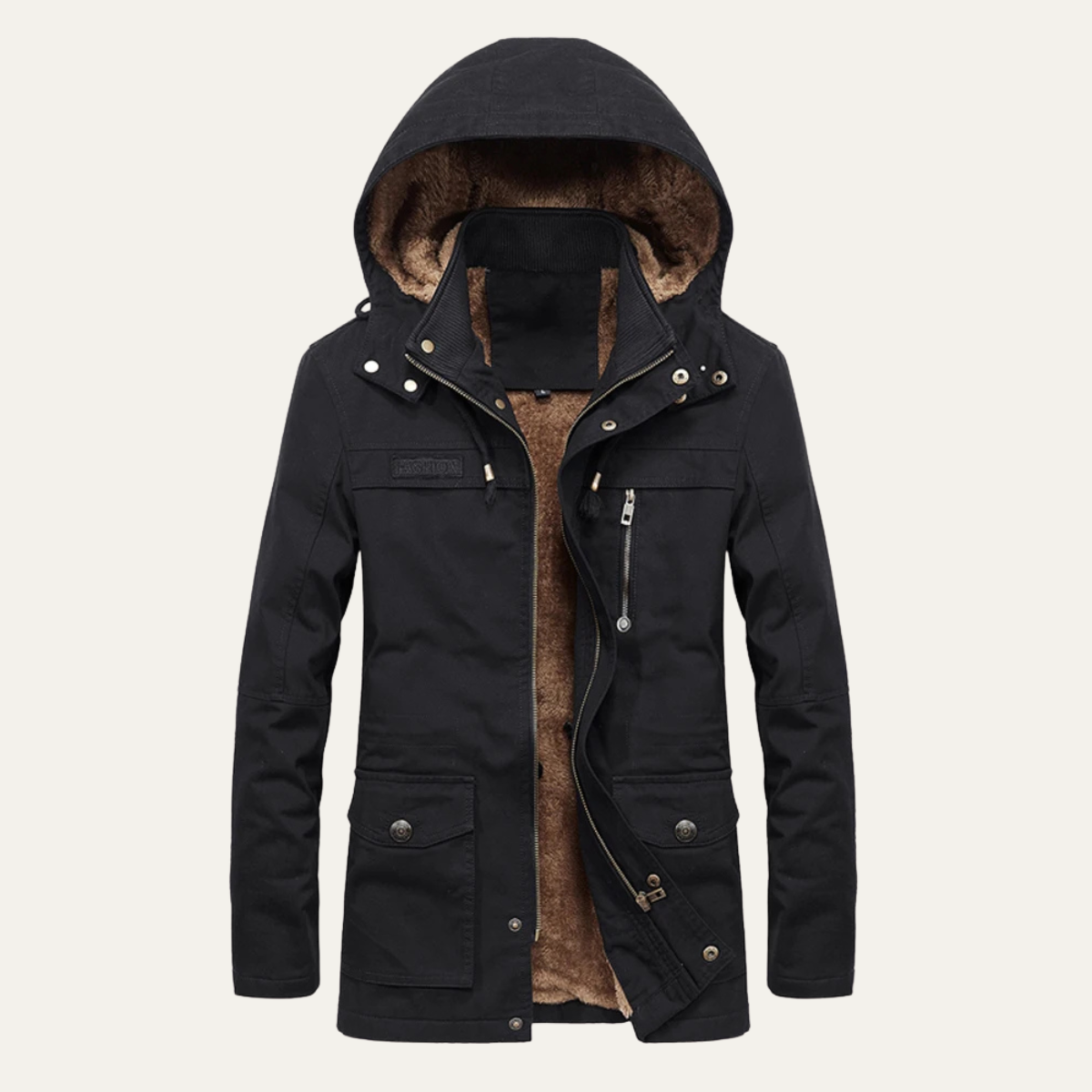Men's Military Hooded Winter Jacket Thick Warm Multi Pocket - Vonnera