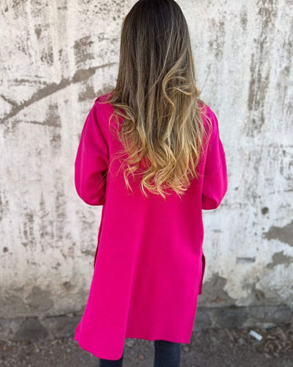 Women's Long Zip Front Cardigan