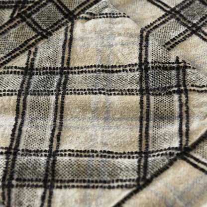 Men's Plaid Cotton Shirt Brushed Vintage Style