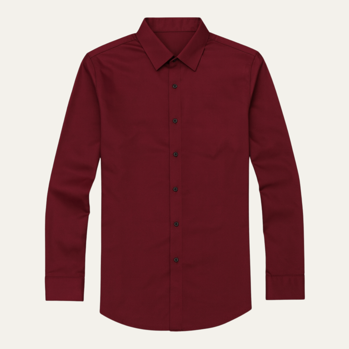 Men's Slim Fit Dress Shirt Cotton Button Up Blue - Vonnera