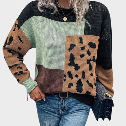 Women's Block Panel Sweater - Vonnera