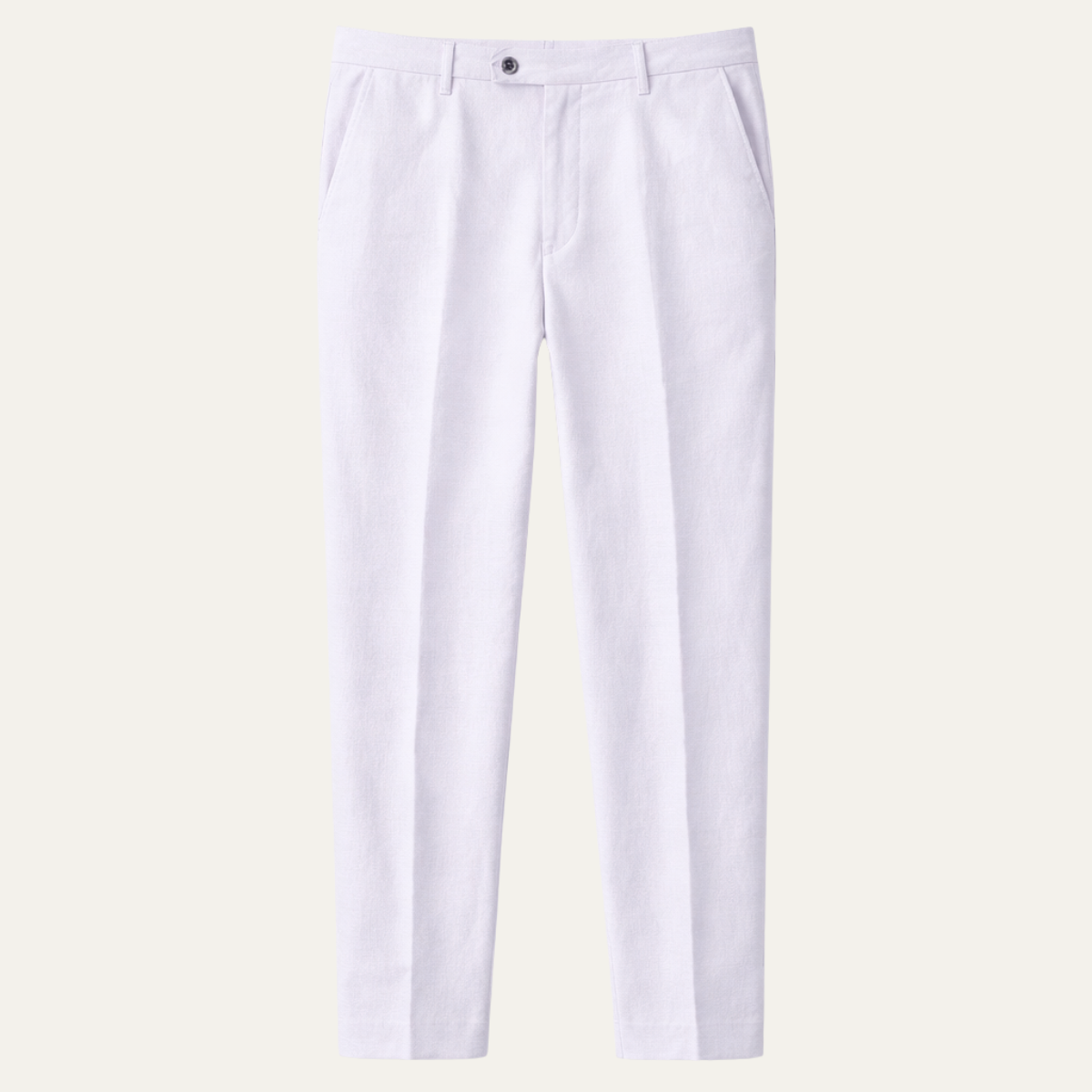 Men's Slim Fit Linen Dress Pants Silver - Vonnera