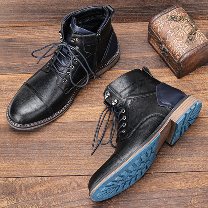 Men's Vintage Leather Ankle Boots