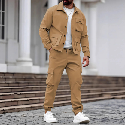 Mens Utility Cargo Set Jacket Pants