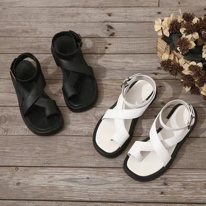 Women's Flat Buckle Sandals Platform