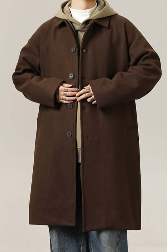 Men's Wool Overcoat Warm Classic