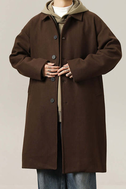 Men's Wool Overcoat Warm Classic