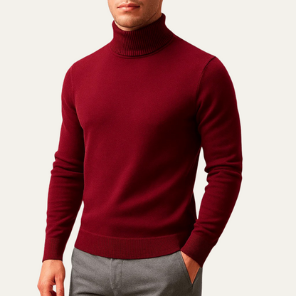 Men's Classic Turtleneck Knit Sweater