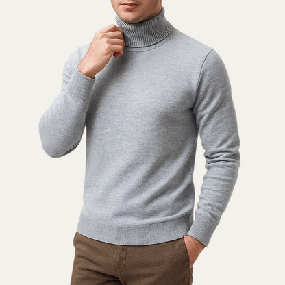 Men's Classic Turtleneck Knit Sweater
