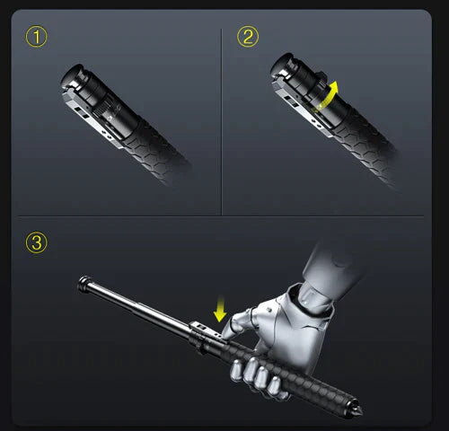 Folding Walking Cane Automatic Foldable