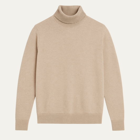 Men's Classic Turtleneck Knit Sweater - Vonnera