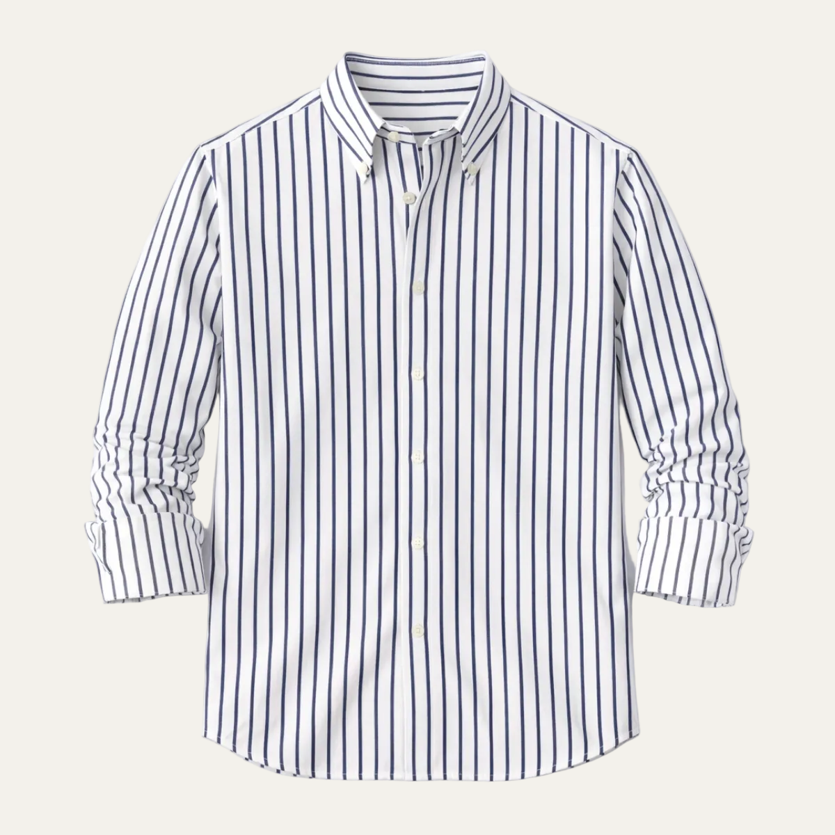 Men's Striped Dress Shirt Retro Button Down Cotton - Vonnera