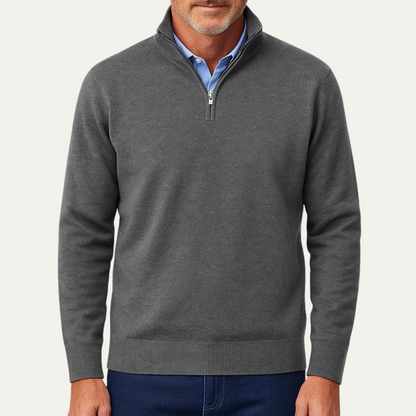 Men's Lightweight Knit Quarter Zip Sweater