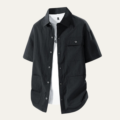 Vernazza Men's Lightweight Button Down Shirt