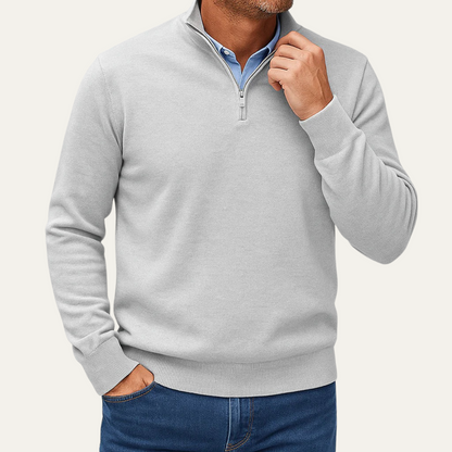Men's Lightweight Knit Quarter Zip Sweater