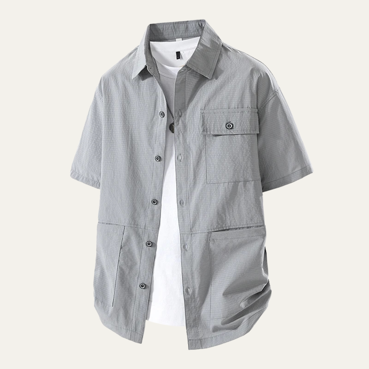 Vernazza Men's Lightweight Button Down Shirt