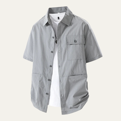 Vernazza Men's Lightweight Button Down Shirt