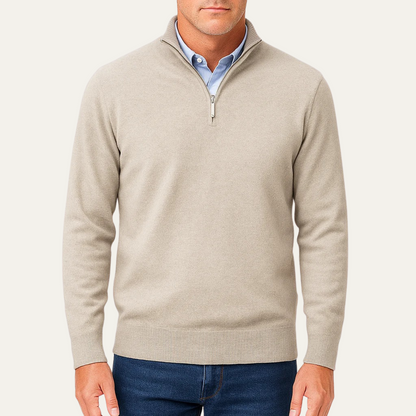 Men's Lightweight Knit Quarter Zip Sweater