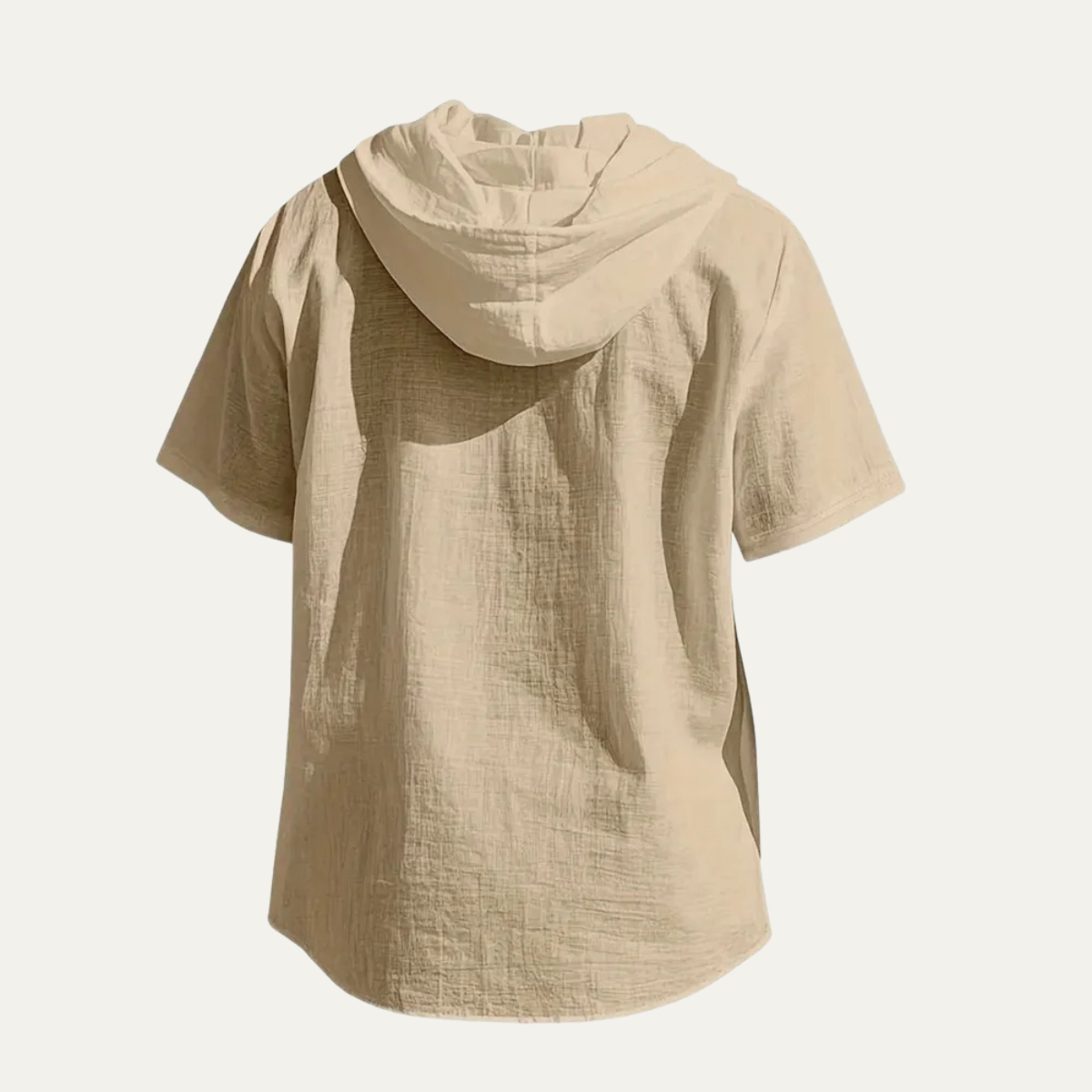 Men's Lightweight Hooded Cotton Linen Shirt