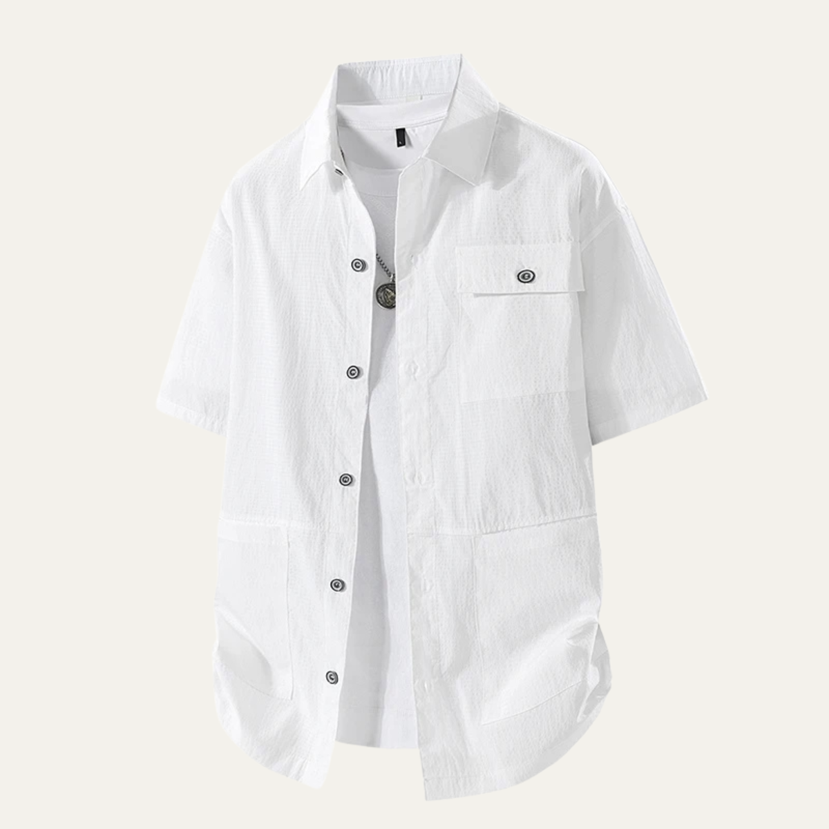 Vernazza Men's Lightweight Button Down Shirt