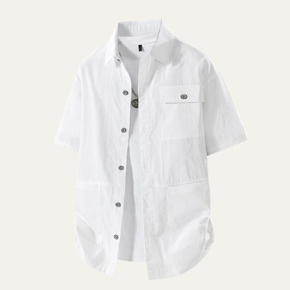 Vernazza Men's Lightweight Button Down Shirt