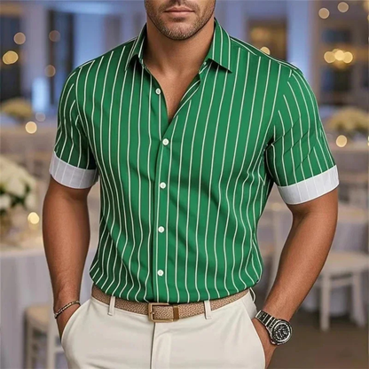 Men's Striped Breathable Summer Shirt