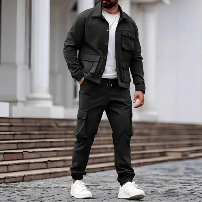 Mens Utility Cargo Set Jacket Pants