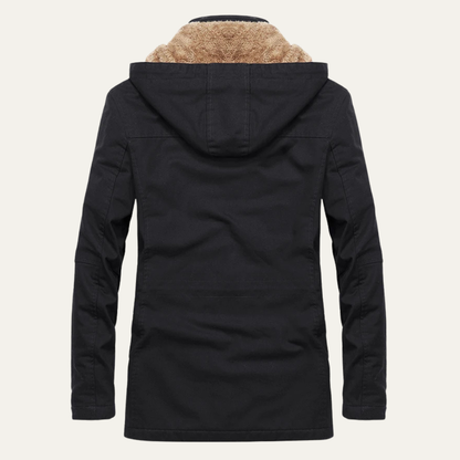 Men's Military Hooded Winter Jacket Thick Warm Multi Pocket