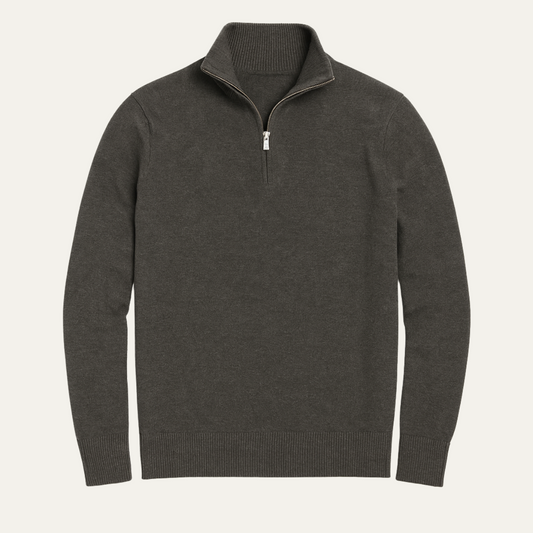 Men's Lightweight Knit Quarter Zip Sweater - Vonnera