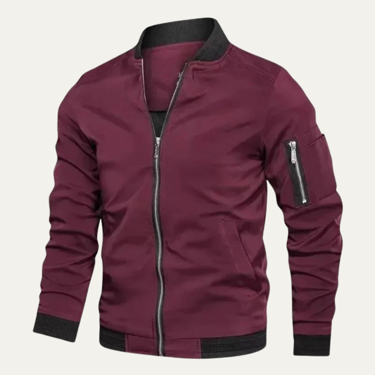 Men's Lightweight Bomber Jacket Zip Up Casual