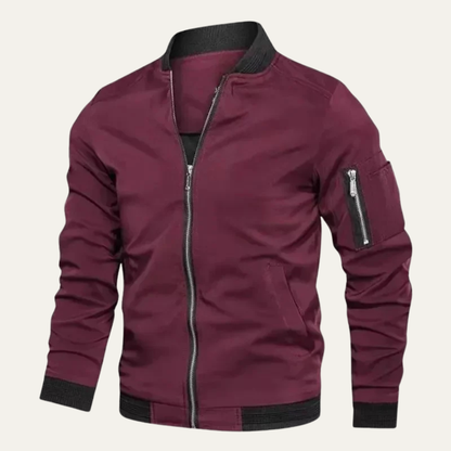 Men's Lightweight Bomber Jacket Zip Up Casual
