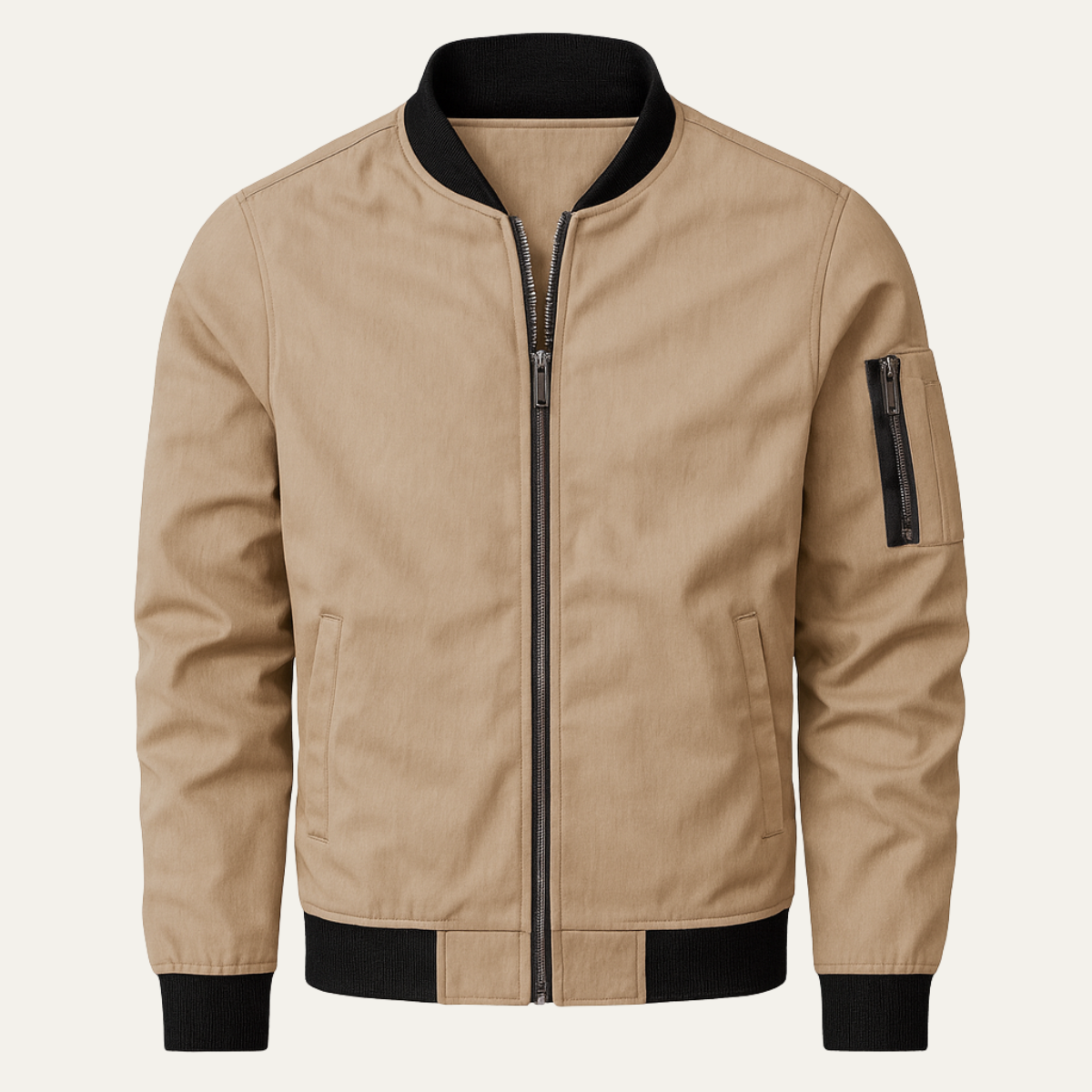 Men's Lightweight Bomber Jacket Zip Up Casual - Vonnera