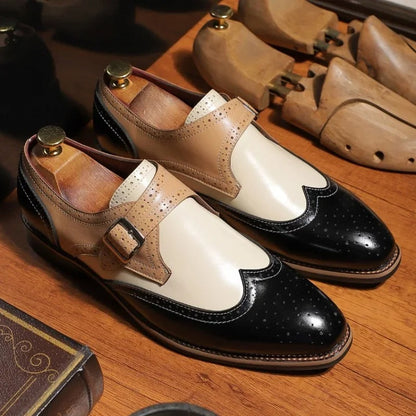Men's Monk Strap Dress Shoes Buckle
