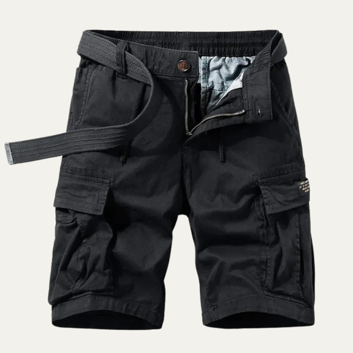 Men's Cargo Shorts Durable Cotton Brown