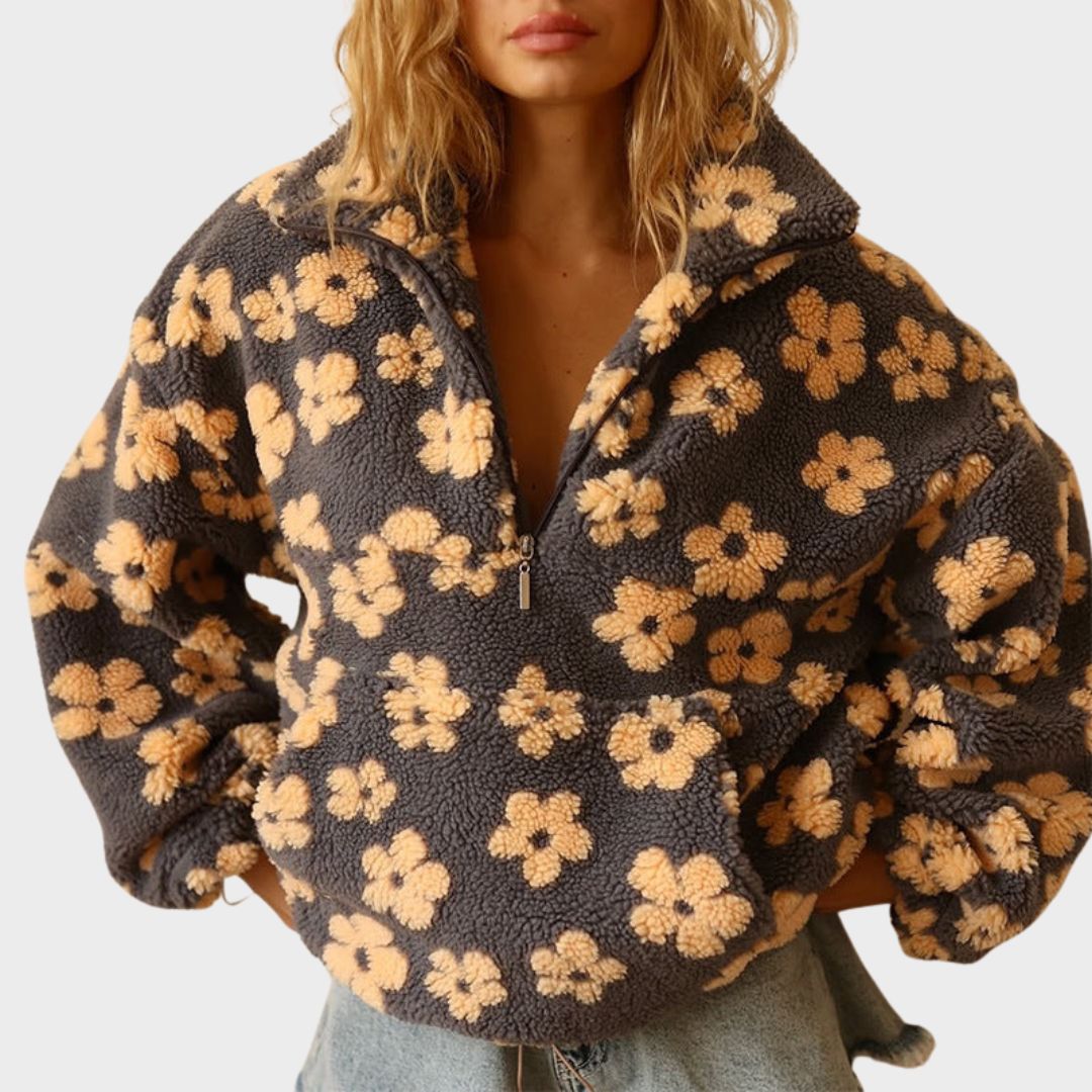 Women's Floral Pattern Sweater - Vonnera