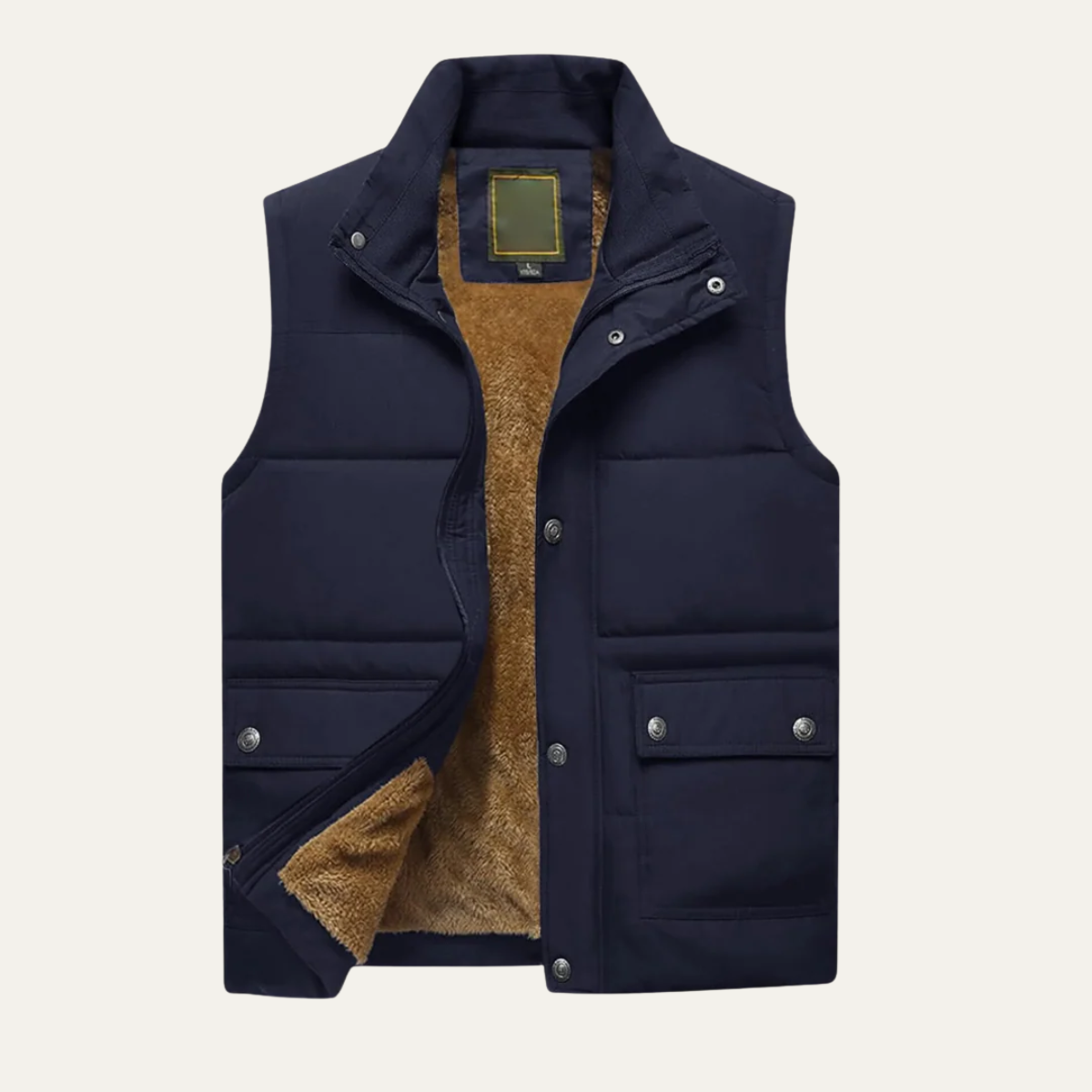 Men's Winter Puffer Gilet Fleece Lined Vest