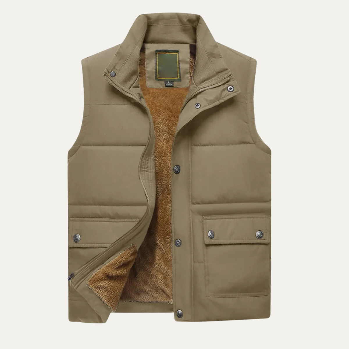 Men's Winter Puffer Gilet Fleece Lined Vest