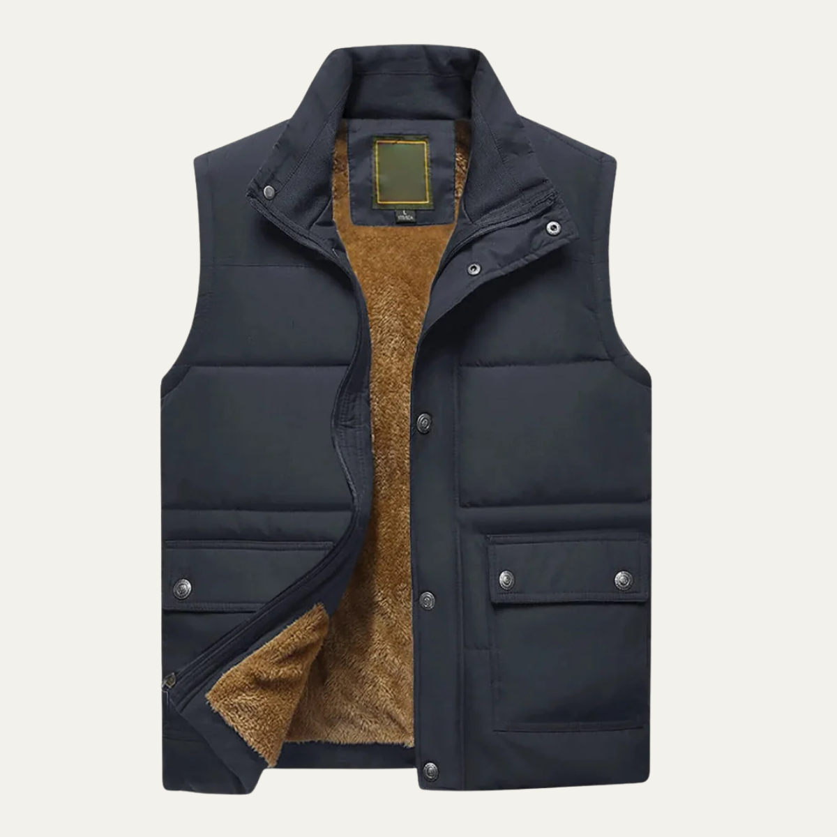 Men's Winter Puffer Gilet Fleece Lined Vest