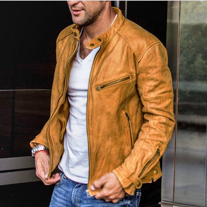Men's Waterproof Leather Jacket